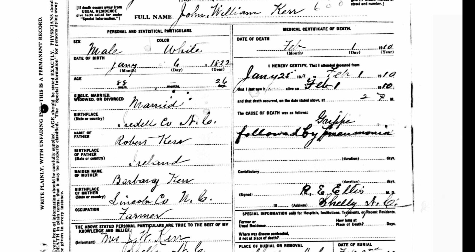 Kerr John William 1822-1910